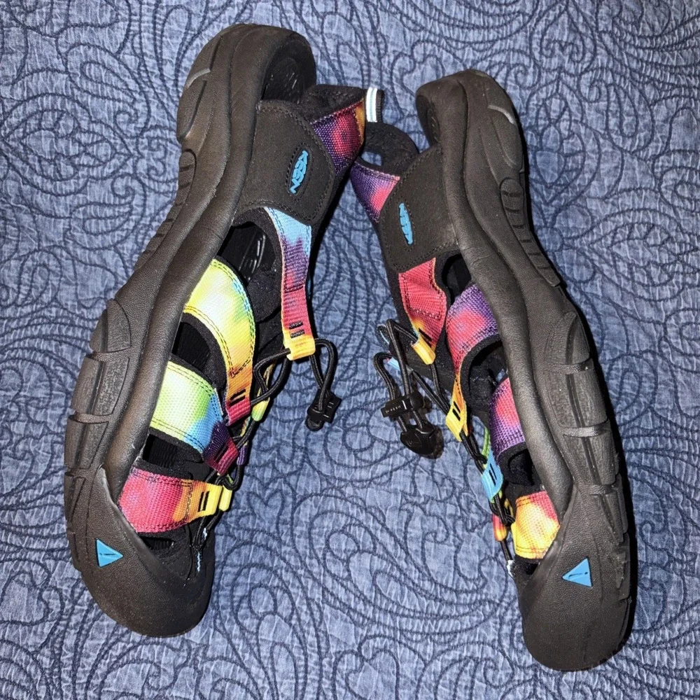 Keen Newport Retro Sandal Men's 14 Multi Tie Dye Hiking Outdoor Trail Water Shoe